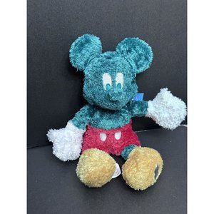 NWT DISNEY WORLD Epcot flower garden fuzzy green Mickey Plush RARE 11 Inch